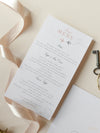Passport Wedding Invitation Style Travel Menu
