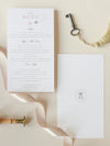 Passport Wedding Invitation Style Travel Menu