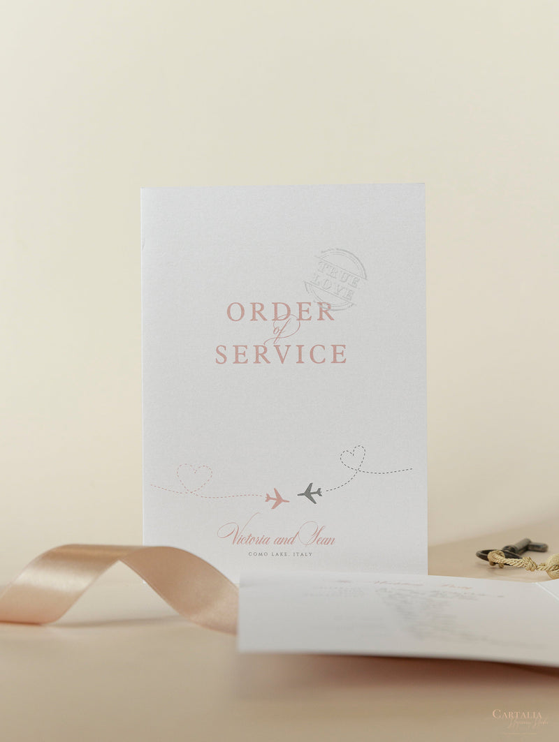 Passport Style Order of Day & Service