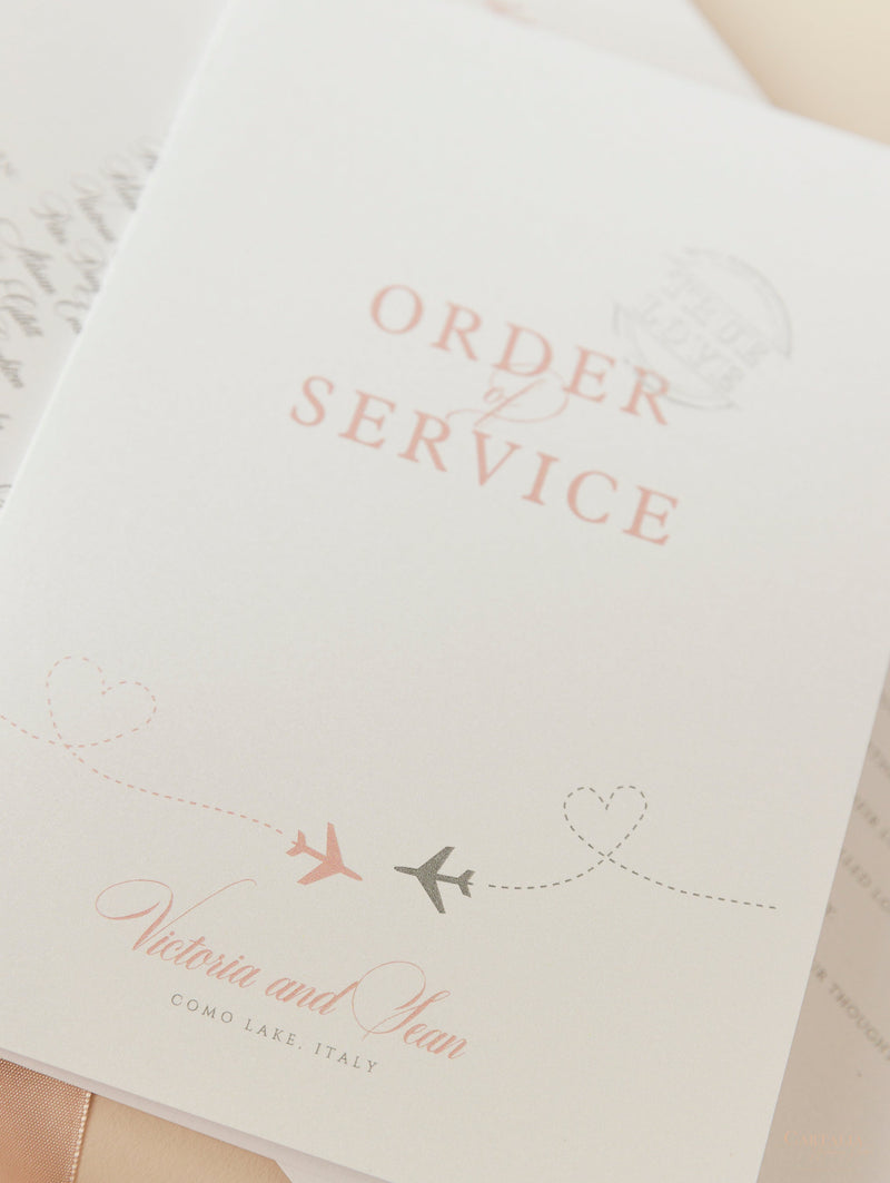 Orden del día y servicio estilo pasaporte