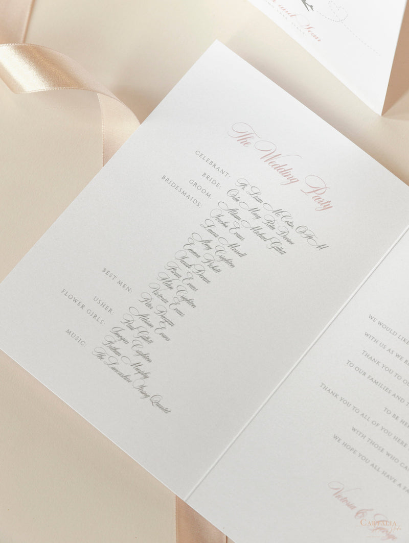 Passport Style Order of Day & Service