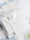 Dusty Blue Couture Bespoke Box : 3D Custom Design in Silver | Bespoke Commission E&O