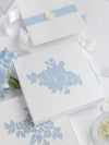 Dusty Blue Couture Bespoke Box : 3D Custom Design in Silver | Bespoke Commission E&O