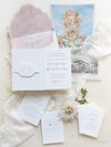 Book Boxed Style Luxury Hand Made Pocket of La Casa Toscana Invitations | Bespoke Commission H&R