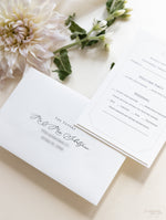 Book Boxed Style Luxury Hand Made Pocket of La Casa Toscana Invitations | Bespoke Commission H&R