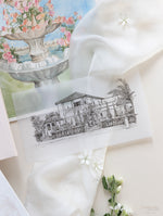 Book Boxed Style Luxury Hand Made Pocket of La Casa Toscana Invitations | Bespoke Commission H&R