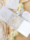 Invitaciones de boda para el lugar de Grantley Hall | Caja a medida de alta costura | Comisión personalizada S&amp;W
