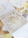 Invitaciones de boda para el lugar de Grantley Hall | Caja a medida de alta costura | Comisión personalizada S&amp;W