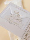 Invitaciones de boda para el lugar de Grantley Hall | Caja a medida de alta costura | Comisión personalizada S&amp;W