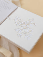 Invitaciones de boda para el lugar de Grantley Hall | Caja a medida de alta costura | Comisión personalizada S&amp;W