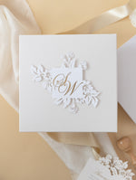 Invitaciones de boda para el lugar de Grantley Hall | Caja a medida de alta costura | Comisión personalizada S&amp;W
