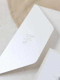 Classic Venue Invitation with Silver Foil | Bespoke Commission M&N