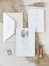 Classic Venue Invitation with Silver Foil | Bespoke Commission M&N