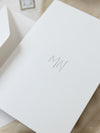 Classic Venue Invitation with Silver Foil | Bespoke Commission M&N