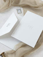Classic Venue Invitation with Silver Foil | Bespoke Commission M&N