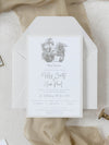 Classic Venue Invitation with Silver Foil | Bespoke Commission M&N