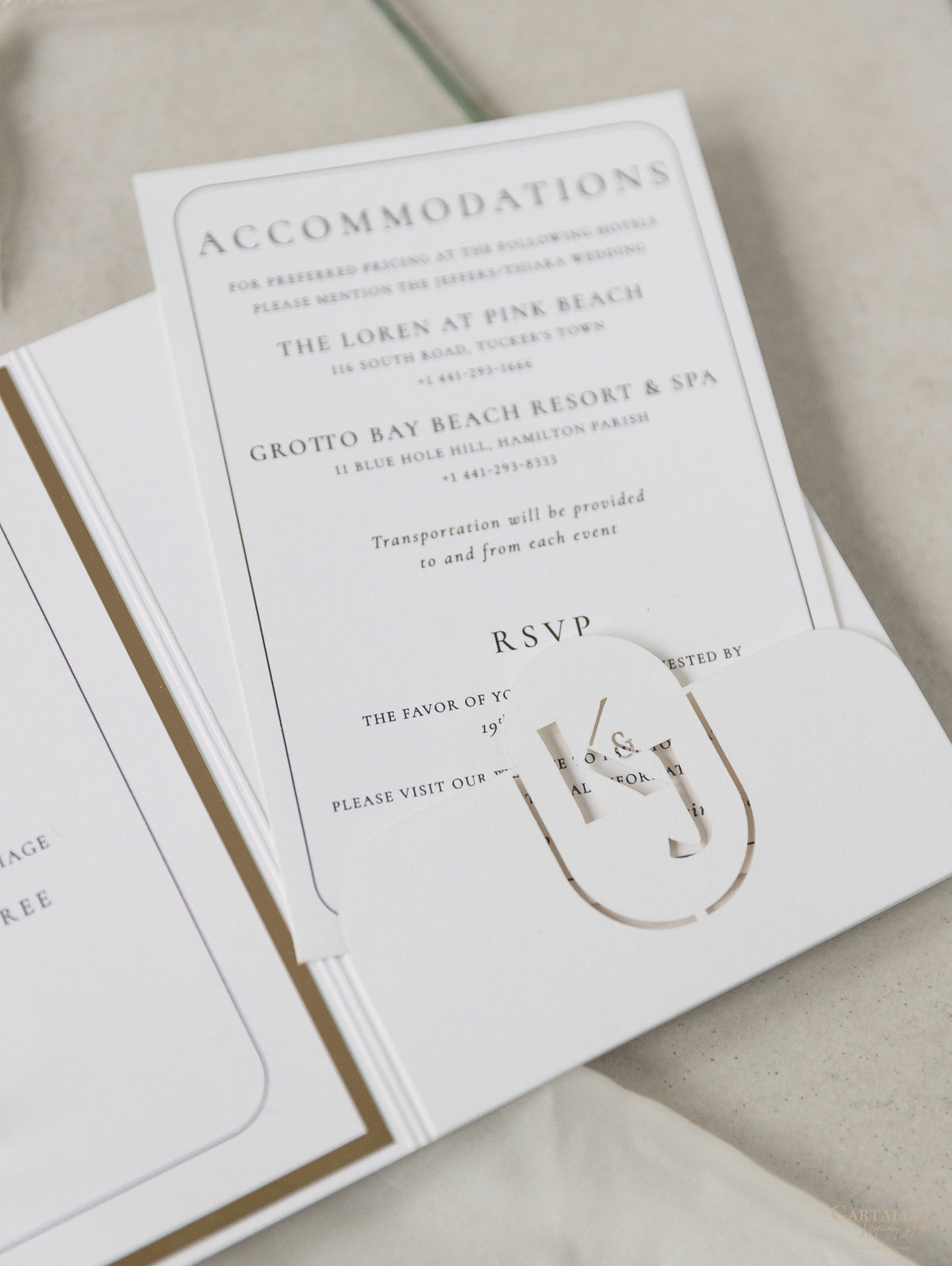 Luxurious Pocket Invitation | Bespoke Commission K&J