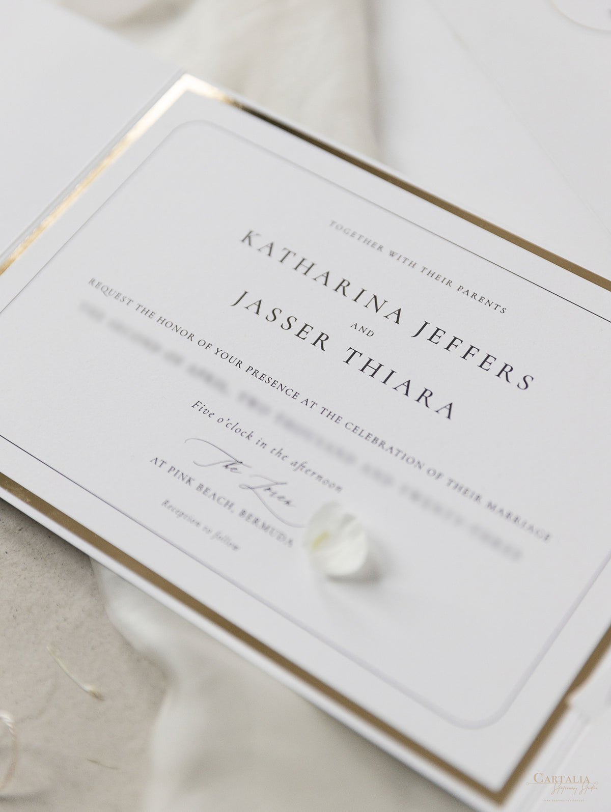 Luxurious Pocket Invitation | Bespoke Commission K&J