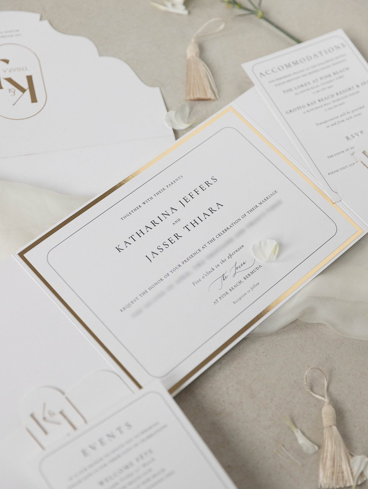 Luxurious Pocket Invitation | Bespoke Commission K&J