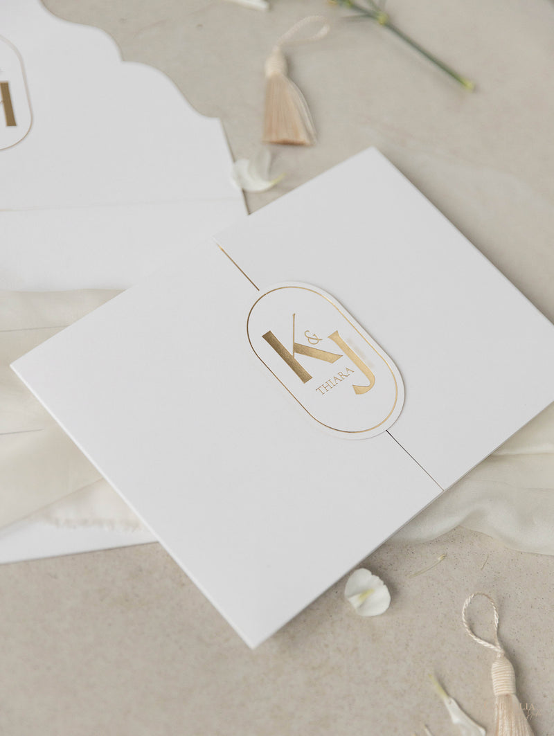 Luxurious Pocket Invitation | Bespoke Commission K&J