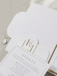 Luxurious Pocket Invitation | Bespoke Commission K&J