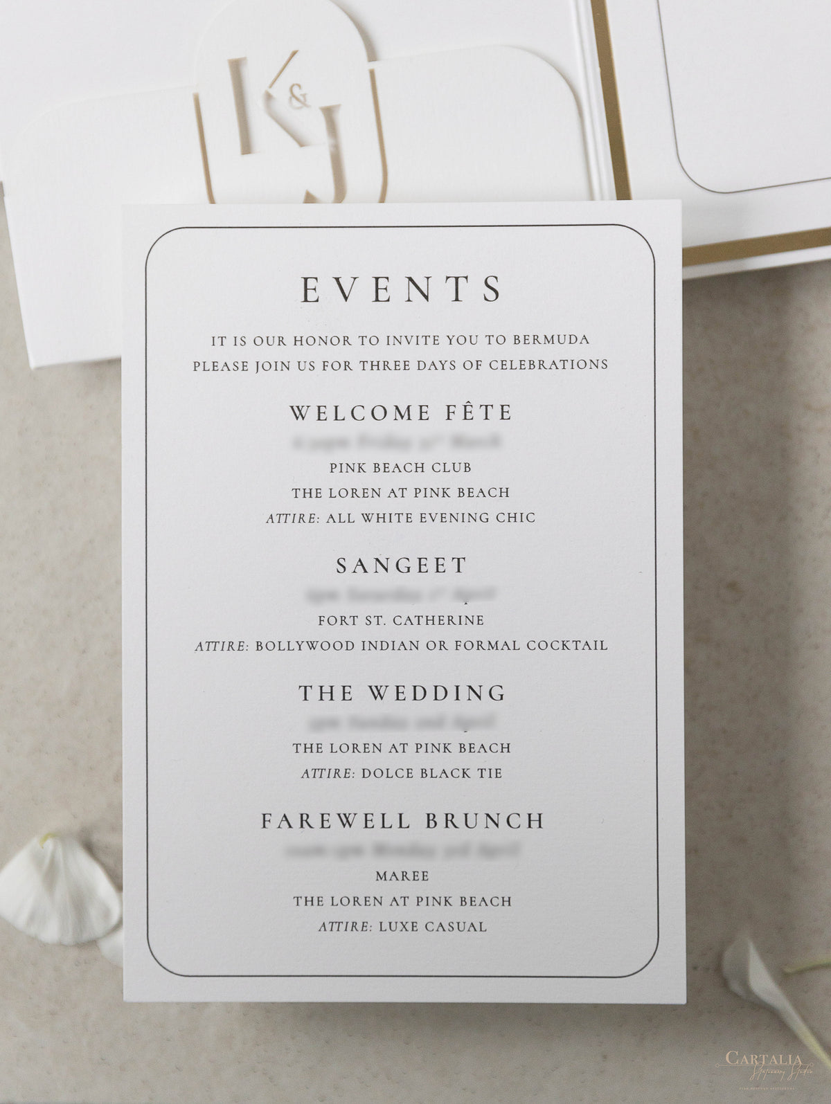 Luxurious Pocket Invitation | Bespoke Commission K&J