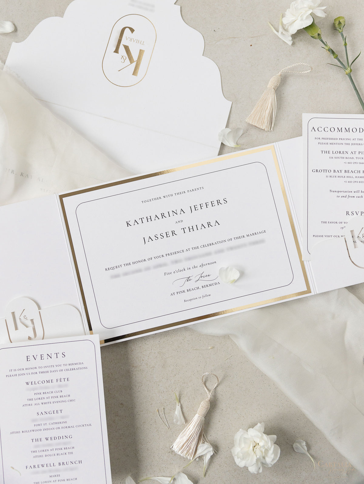 Luxurious Pocket Invitation | Bespoke Commission K&J