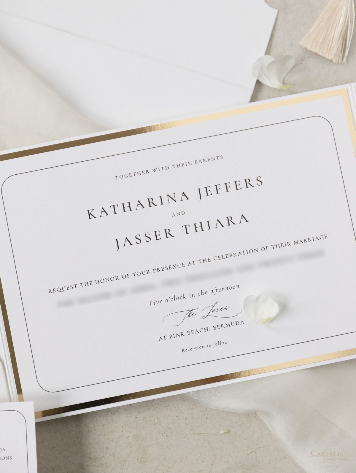 Luxurious Pocket Invitation | Bespoke Commission K&J