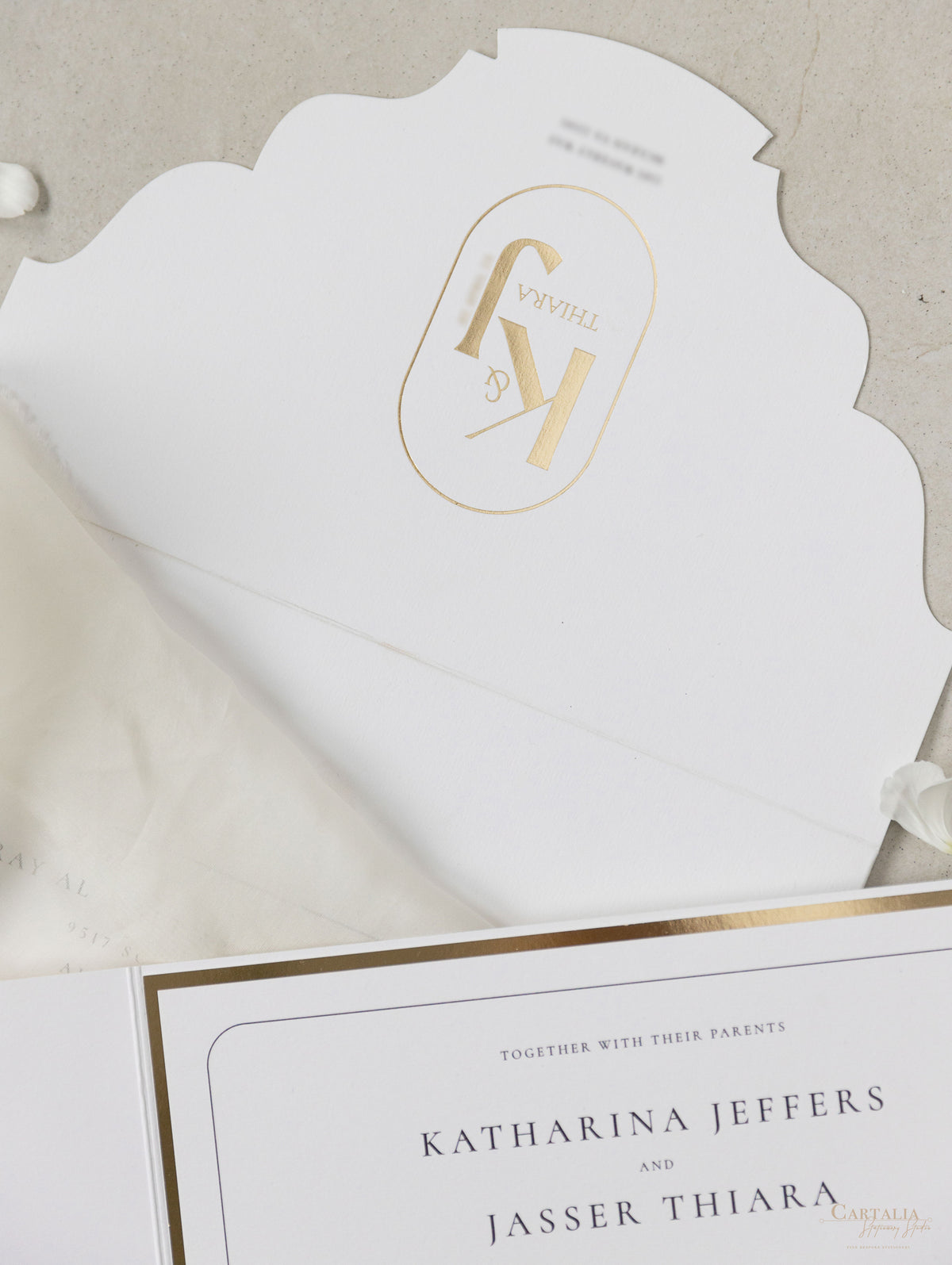 Luxurious Pocket Invitation | Bespoke Commission K&J