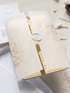 Boxed Gold Mirror Plexi with Custom Wax Seal and Roses | Bespoke Commission J&T