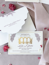 Lugar de boda de lujo tipográfico y laminado: VILLA DEL BALBIANELLO, LAGO DE COMO | Comisión L&amp;P a medida