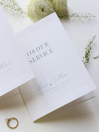 Luxury Pearl Pocket matching Order of Service