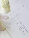 Luxury Pearl Embossed Save the Date