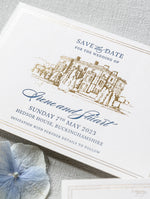 Your Venue | Luxury Foil & Letterpress Save the Date with Envelope | Hedsor House