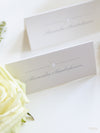 Luxury Embossed Pearl Place Card