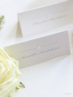 Luxury Embossed Pearl Place Card