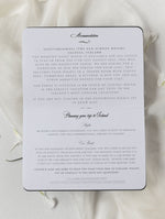 Black Luxury Passport Wedding Invitation Suite with Silver Glitter & Real Silver Foil