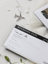 Black Luxury Passport Wedding Invitation Suite with Silver Glitter & Real Silver Foil