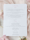Invitación de boda con pasaporte rosa rubor - Avión grabado de lujo en pasaporte Plexi dorado y boda de destino con lámina de oro real