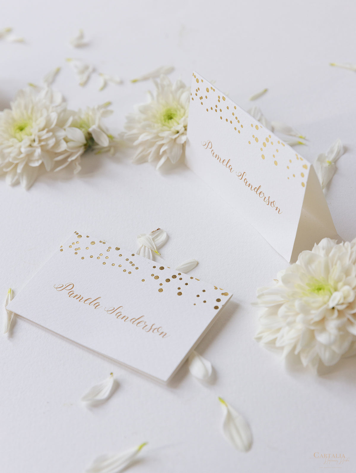 Foil Confetti Dotted Place Card