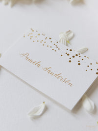 Foil Confetti Dotted Place Card
