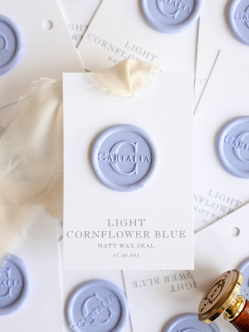 Wax Seal in Light Cornflower Blue Matt