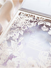 Lilac & Purple Couture Box : 3D Luxuriously Intricate Tier Laser Cutting Wedding Invitation Suite