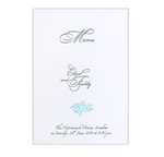 Classic Order of Service / Menu - Letterpress Cover