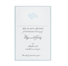 Blue Satin Classic Wedding Reply Card, Rsvp