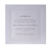 Embossed 710gsm Luxury Letterpress Elegant Evening Invitation