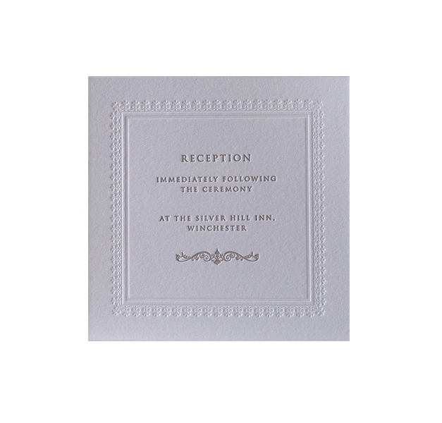 Embossed 710gsm Luxury Letterpress Elegant Save the Date / Reply / Rsvp