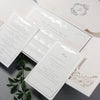 Luxury Siver Foil pocket fold suite for Wedding Day, Rsvp, Info Card Invitation Suite with Laser Cut pocket, Calligraphy Script