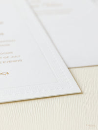 Debossed Embossed 710gsm Luxury Foiled  Elegant Day Invitation
