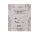 Embossed Damasque Evening Invitation